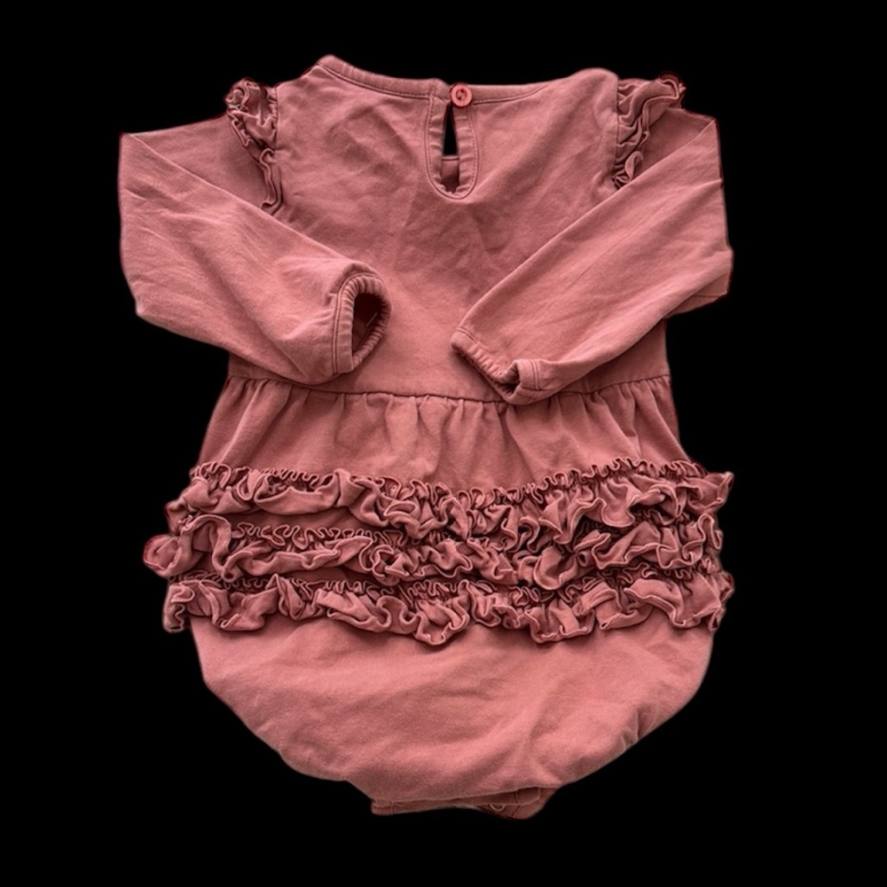 Ruffle Butts baby one piece snap dress Size 12-18months